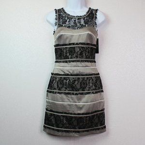 BCBGeneration Silk & Lace Cocktail Dress 2